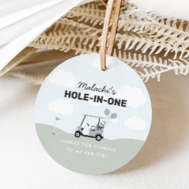 Blue Hole-in-One Golf von Jungen 1. Geburtstag Geschenkanhänger