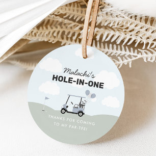 Blue Hole-in-One Golf von Jungen 1. Geburtstag Geschenkanhänger