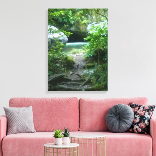 Blue Hole Leinwanddruck (Insitu (Wohnzimmer))