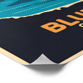 Blue Hole New Mexico Art Vintag Poster (Ecke)