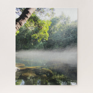 Blue Hole Springs Florida Foggy Morning Puzzle