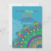 Blue Holi Einladung (Vorderseite)