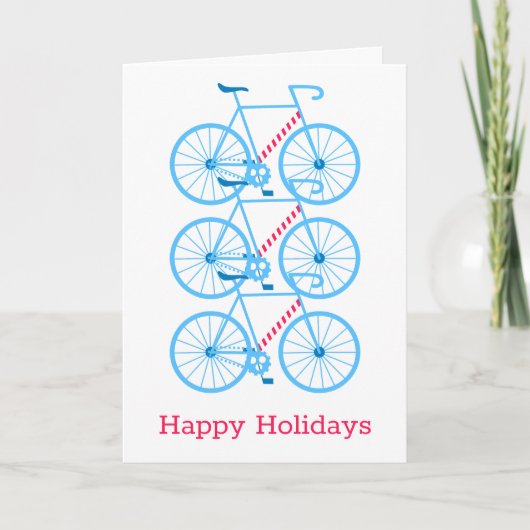 Blue Holiday Bikes Karte (Vorderseite)