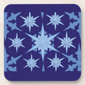 Blue Holiday Design Untersetzer (Vorderseite)