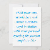 Blue Holiday Engel Custom Einladung oder Einladung (Rückseite)