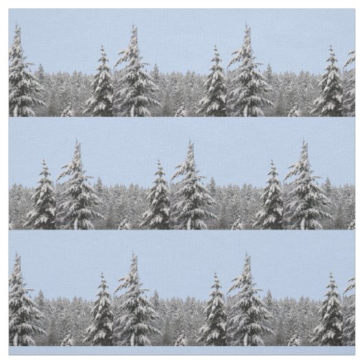 Blue Holiday Fabric Blue Christmas Tree Fabrics Stoff (Muster)