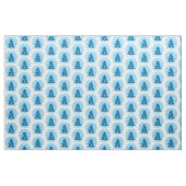 Blue Holiday Fabric Blue Christmas Tree Fabrics Stoff (Fat Quarter (45,7 x 55,9 cm))