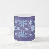 Blue Holiday Mattiert Glass Tasse (Vorderseite Links)