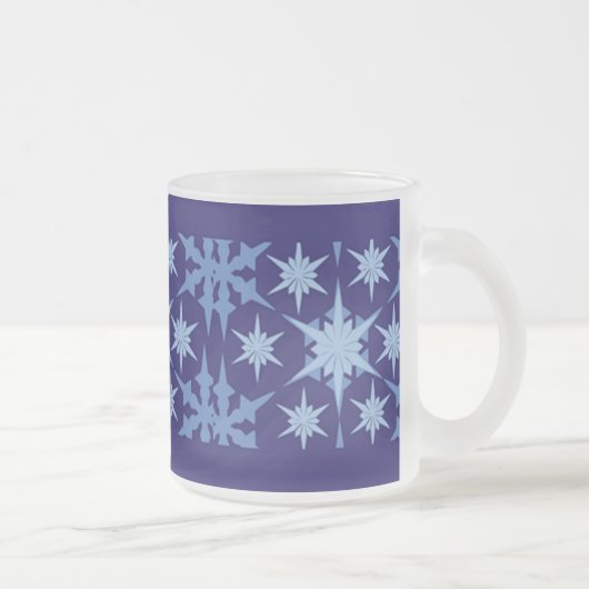 Blue Holiday Mattiert Glass Tasse (Rechts)
