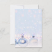 Blue HOLIDAY PARTY Office Company Mitarbeiter Einladung (Rückseite)