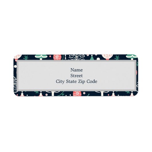 Blue Holiday Print Weihnachten (Vorne)