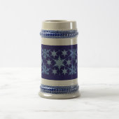 Blue Holiday Stein Tasse (Mittel)