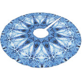 Blue Holiday Weihnachtsbaum Skirt Polyester Weihnachtsbaumdecke (Schrägansicht)