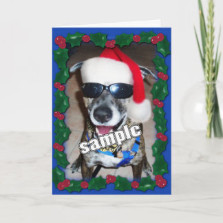 Blue Holly Frame für Ihr Weihnachts-Foto! Feiertagskarte