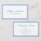 Blue Holographic Business Card Visitenkarte (Vorne/Hinten)