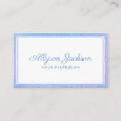 Blue Holographic Business Card Visitenkarte (Vorderseite)