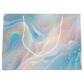 Blue Holographic Opal Gold Glitzer Makeup, Beauty Große Geschenktüte (Vorderseite)