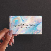 Blue Holographic Opal Gold Glitzer Makeup, Beauty