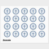 Blue Holy Cross Stickers (Blatt)