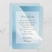 Blue Holy Spirit Sympathy Card Feiertagskarte (Vorne/Hinten)