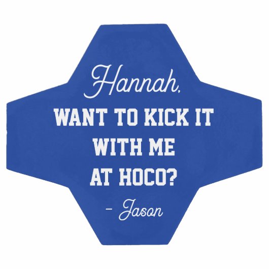 Blue Homecoming Angebot Kick it It with Me Hoco Fußball (Flach)