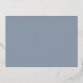 Blue Honey Bear Baby Shower Einladung (Rückseite)