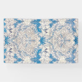 Blue Honeysuckle (von William Morris) Banner (Horizontal)