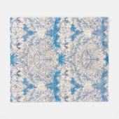 Blue Honeysuckle (von William Morris) Fleecedecke (Vorderseite (Horizontal))