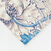 Blue Honeysuckle (von William Morris) Fleecedecke (Ecke)