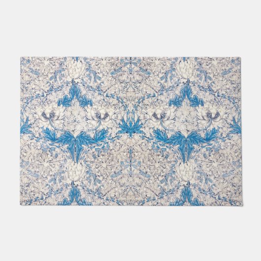 Blue Honeysuckle (von William Morris) Fußmatte (Vorderseite)