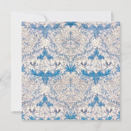 Blue Honeysuckle (von William Morris) Karte (Vorderseite)