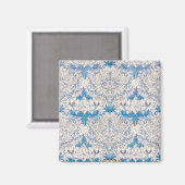 Blue Honeysuckle (von William Morris) Magnet (Vorderseite/Rückseite)