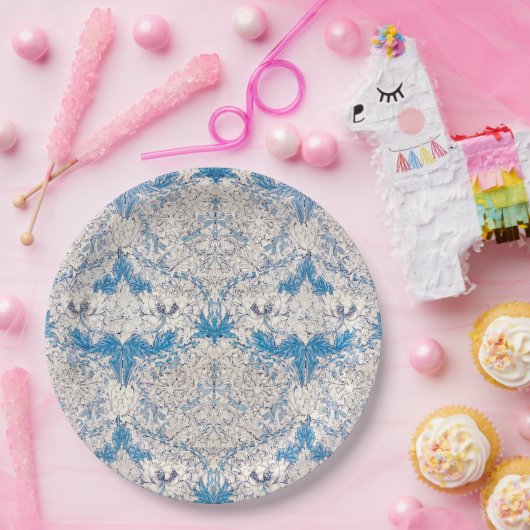 Blue Honeysuckle (von William Morris) Pappteller (Party)