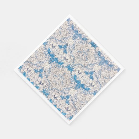 Blue Honeysuckle (von William Morris) Serviette (Ecke)