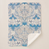 Blue Honeysuckle (von William Morris) Sherpadecke (Vorderseite)