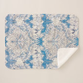 Blue Honeysuckle (von William Morris) Sherpadecke (Vorderseite (Horizontal))