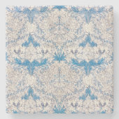 Blue Honeysuckle (von William Morris) Steinuntersetzer (Vorderseite)