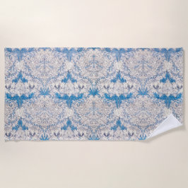 Blue Honeysuckle (von William Morris) Strandtuch