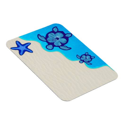 Blue Honu Turtles Magnet (Rechte Seite)