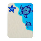 Blue Honu Turtles Magnet (Vertikal)