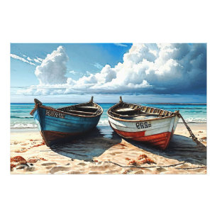 "Blue Horizon". Eine farbenfrohe Seascape Fotodruck