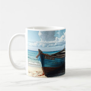 "Blue Horizon". Eine farbenfrohe Seascape Kaffeetasse