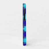 Blue Horizon: Karrieremuster in vier Blues, Case-Mate iPhone Hülle (Hinten/Links)