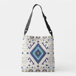Blue Horizon Nomad – Minimalistischer Stammes-Diam Tragetaschen Mit Langen Trägern
