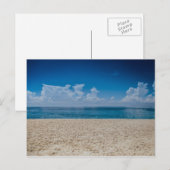 Blue Horizon Sandy Seashore Postkarte (Vorne/Hinten)