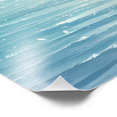 Blue Horizon Solitary Sailboat Fotodruck (Ecke)