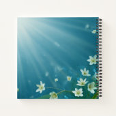 "Blue Horizons & Fluid Thoughts" Notenbuch Notizblock (Rückseite)