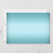 Blue Horse Carriage Princess Sweet 16 Invite Einladung (Rückseite)