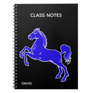 Blue Horse Custom School Notebook Notizblock