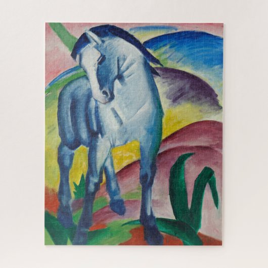 Blue Horse Franz Marc Painting Puzzle (Vertikal)